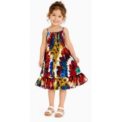 child's tie dye print dress